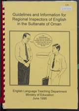 غلاف Guidelines and Information for Regional Inspectors of English in the Sultanate of Oman